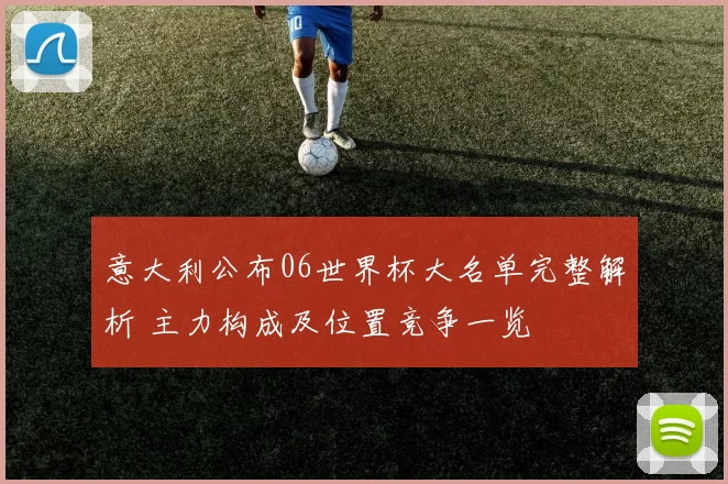 意大利公布06世界杯大名单完整解析 主力构成及位置竞争一览